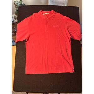 Cutter Buck Men's Red Polo Shirt XXL Sub Zero Wolf Golf Embroidered